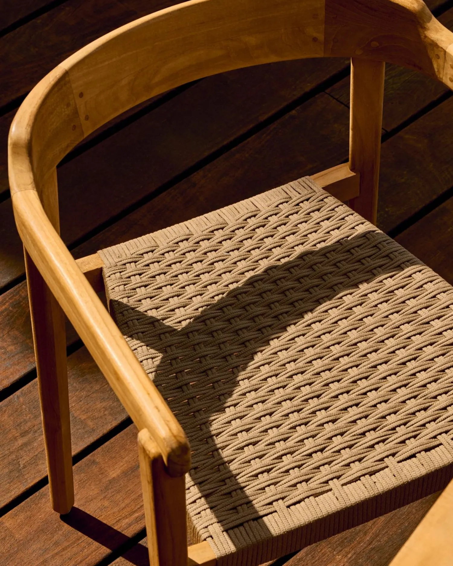 Tuinstoelen-Kave Home Icaro Tuinstoel Beige, Naturel