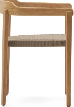 Tuinstoelen-Kave Home Icaro Tuinstoel Beige, Naturel