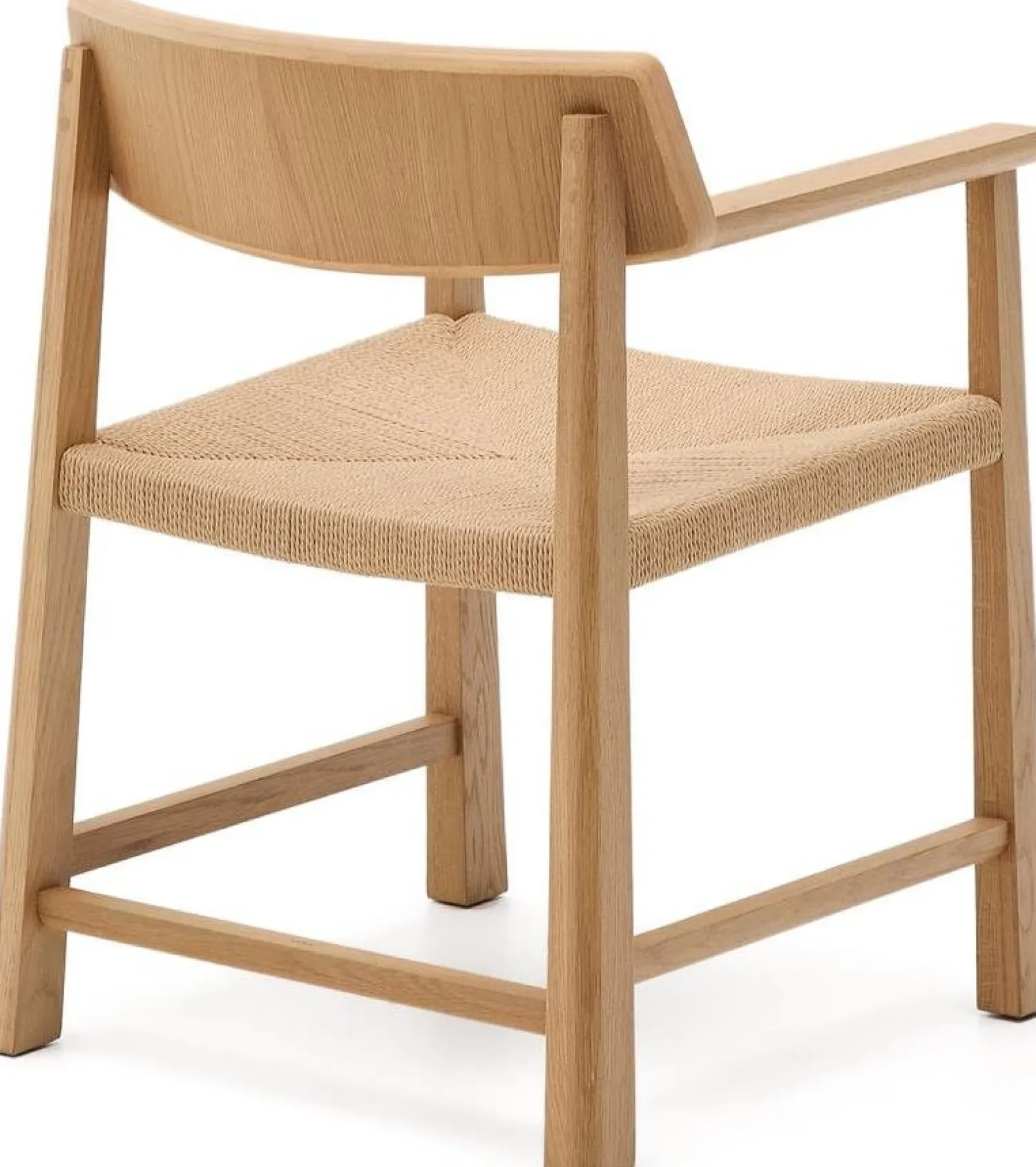 Eetkamerstoelen Met Armleuning-Kave Home Idun Eetkamerstoel Naturel
