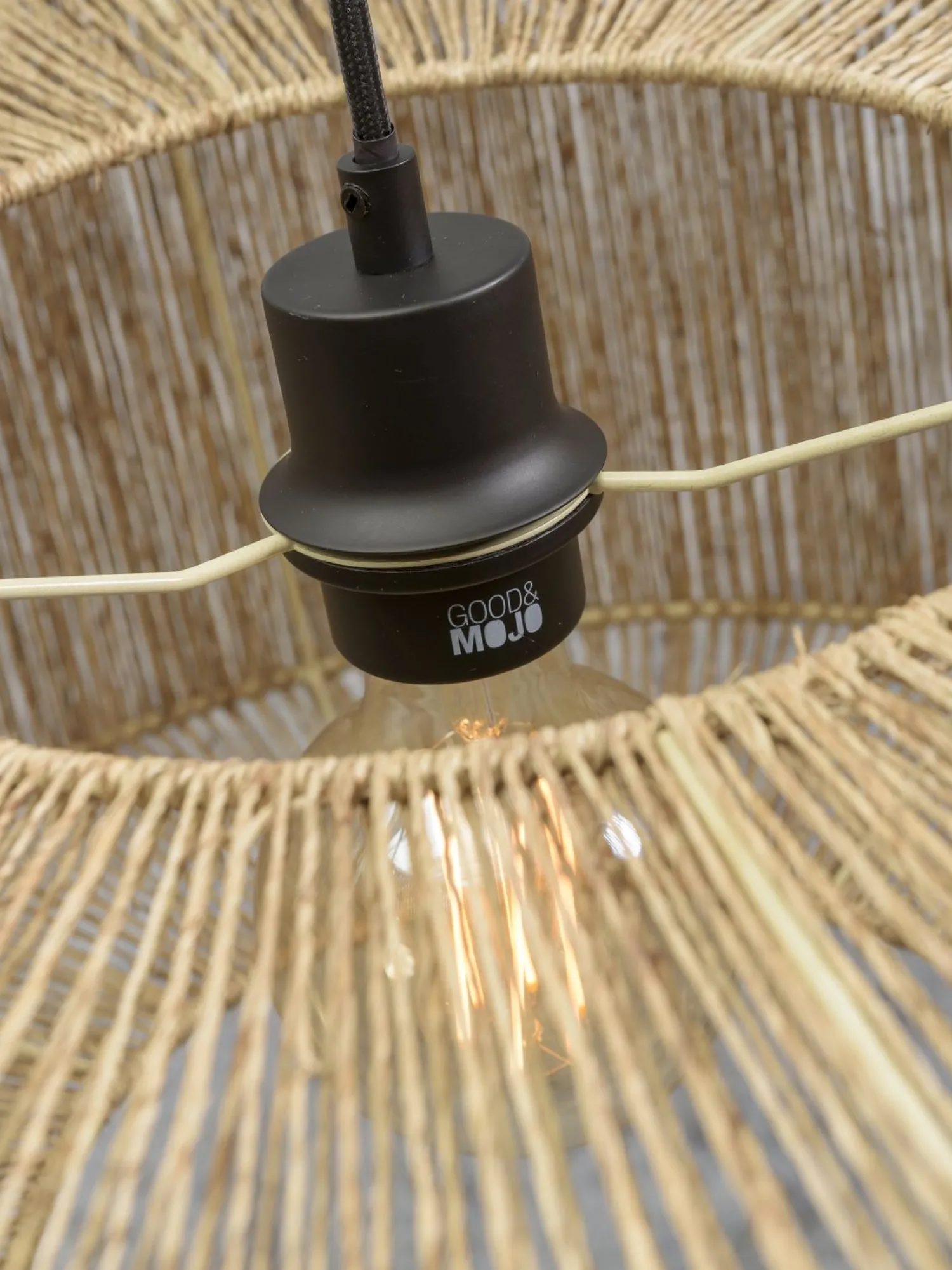 Industriële Hanglampen|Industriële Hanglampen-Good&Mojo Iguazu Rond Hanglamp Natural