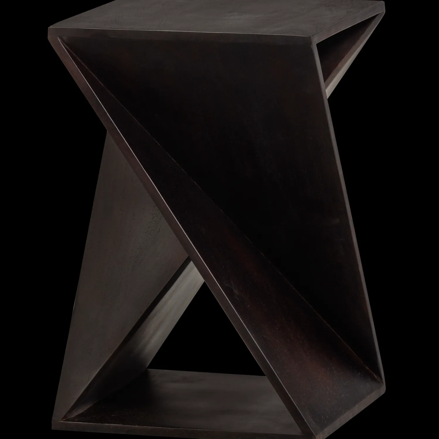 Houten Bijzettafels-WOOOD Ikem Bijzettafel Dark Brown