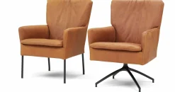 Eetkamerstoelen Met Armleuning-Eijerkamp Collectie Ilja Eetkamerstoel Cream
