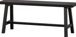 Houten Eetkamerbanken-WOOOD Imme Eetkamerbank Black