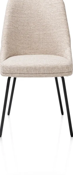 Eetkamerstoelen Zonder Armleuning-Henders en Hazel Isaac Bellini Eetkamerstoel Creme