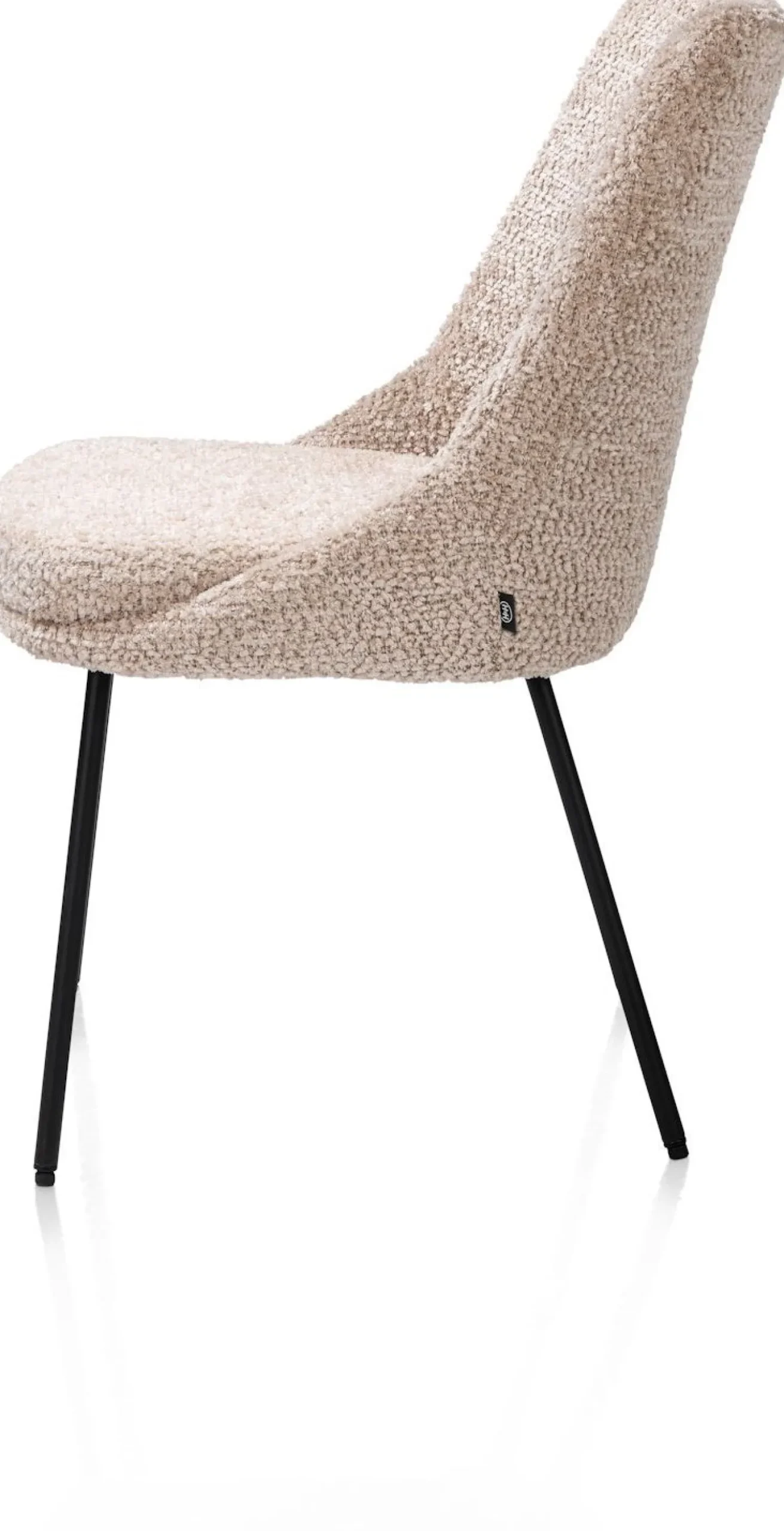 Eetkamerstoelen Zonder Armleuning-Henders en Hazel Isaac Derby Eetkamerstoel Beige