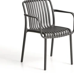 Tuinstoelen-Kave Home Isabellini Tuinstoel Antraciet
