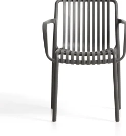 Tuinstoelen-Kave Home Isabellini Tuinstoel Antraciet