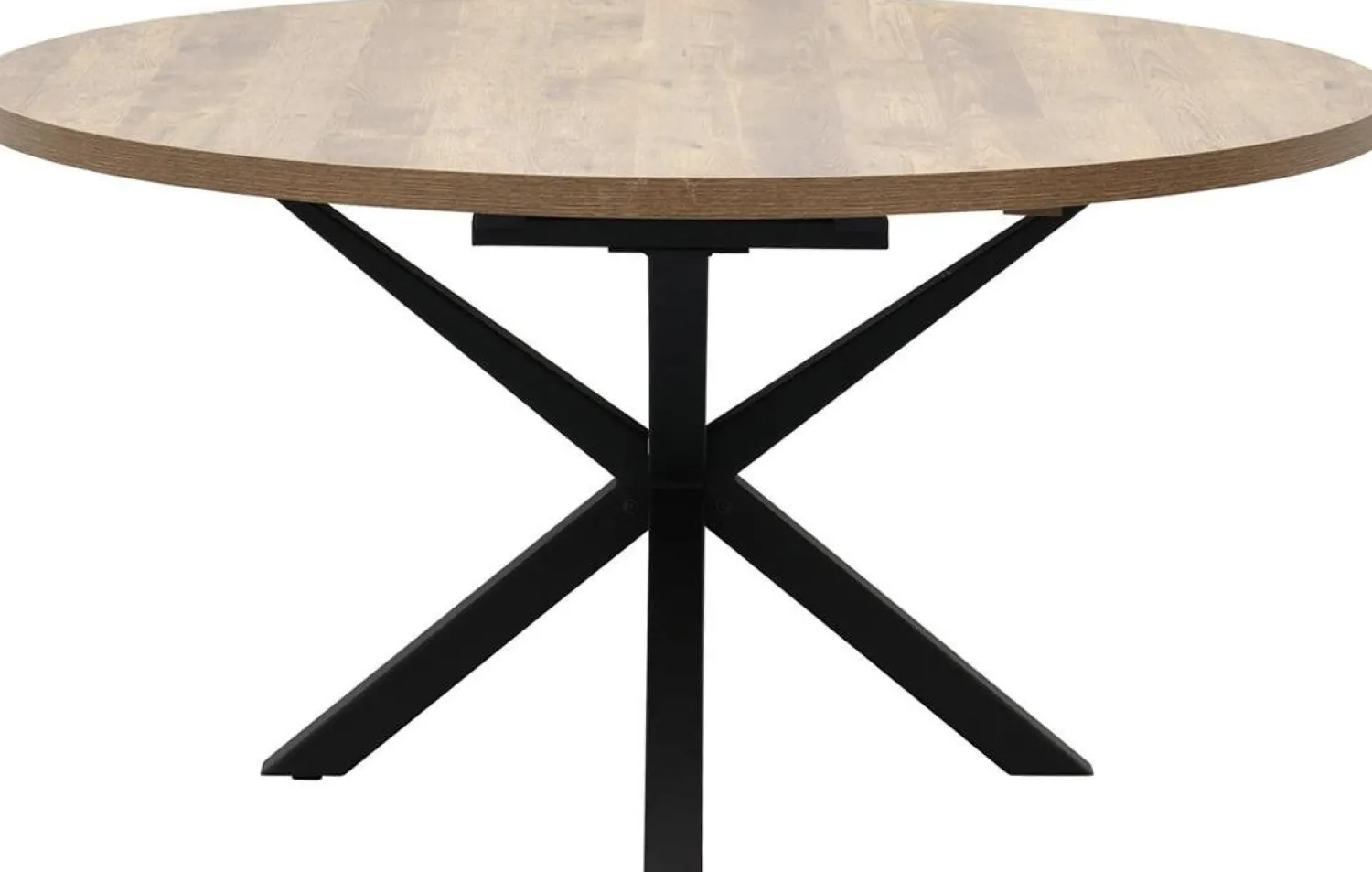 Uitschuifbare Eettafels|Ronde Eettafels-Trendhopper Iseo Eettafel Mango, Zwart