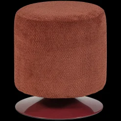 Hockers|Poefs-WOOOD Islen Poef Bordeauxrood