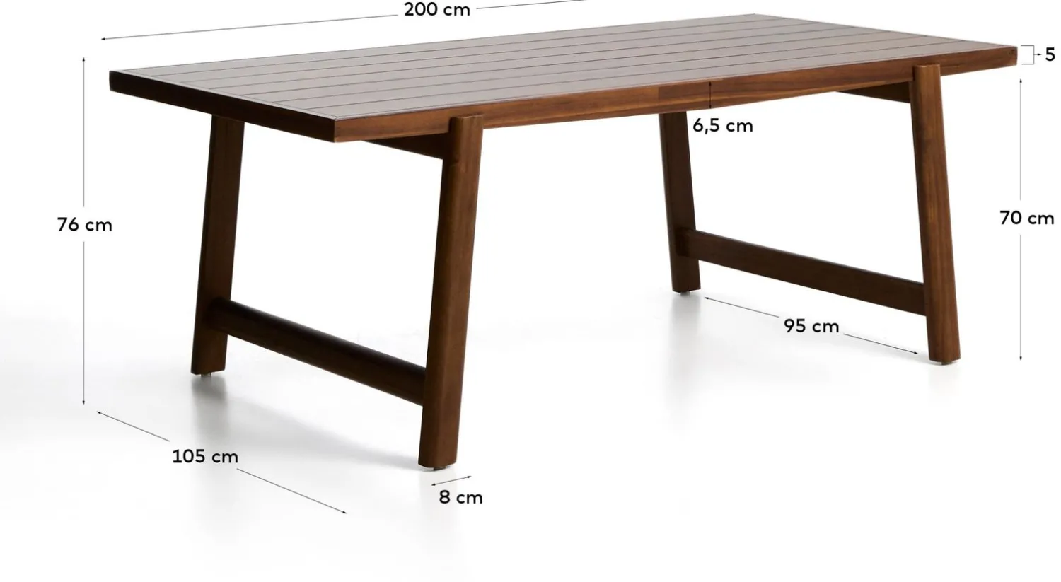Tuintafels-Kave Home Itani Tuintafel Bruin