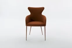 Design Stoelen|Draaibare Eetkamerstoelen-Bert Plantagie Iuno Armstoel Kurkuma