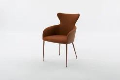 Design Stoelen|Draaibare Eetkamerstoelen-Bert Plantagie Iuno Armstoel Kurkuma