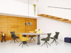 Design Stoelen|Draaibare Eetkamerstoelen-Bert Plantagie Iuno Eetkamerstoel Amaretto