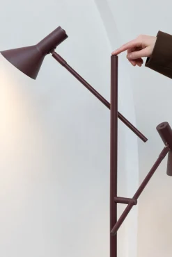 Moderne Vloerlampen|Vloerlampen-It's about RoMi Izmir Vloerlamp Burgundy