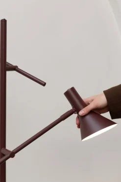 Moderne Vloerlampen|Vloerlampen-It's about RoMi Izmir Vloerlamp Burgundy