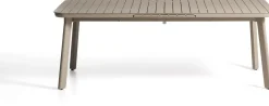 Tuintafels-Kave Home Izola Tuin Uitschuiftafel Beige