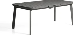 Tuintafels-Kave Home Izola Uitschuifbare Tuintafel Grafiet