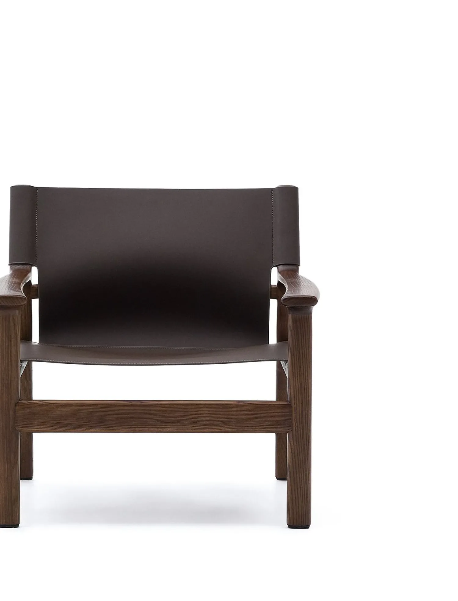 Leren Fauteuils-Kave Home Jan Fauteuil Donkerbruin
