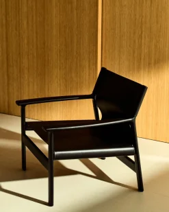Leren Fauteuils-Kave Home Jan Fauteuil Zwart