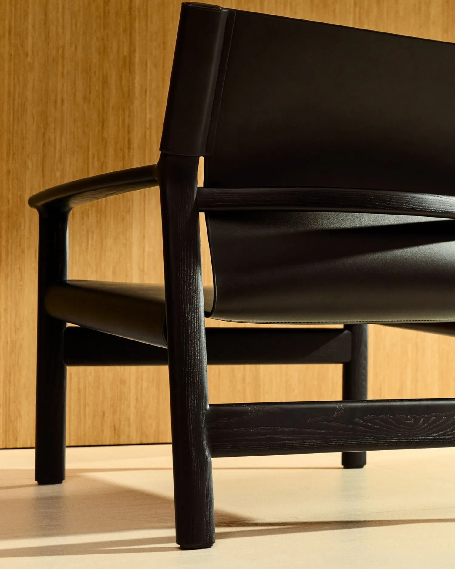 Leren Fauteuils-Kave Home Jan Fauteuil Zwart