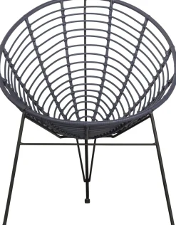 Tuinstoelen-WOOOD Jane Loungestoel Ink