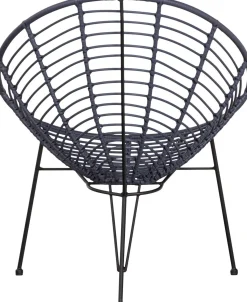 Tuinstoelen-WOOOD Jane Loungestoel Ink