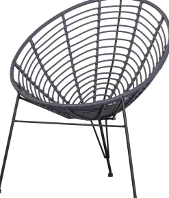 Tuinstoelen-WOOOD Jane Loungestoel Ink