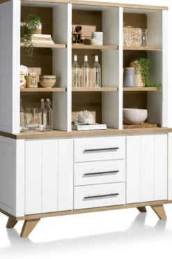 Buffetkasten|Buffetkasten-Henders en Hazel Jardin Buffetkast Railway Brown, wit