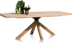 Houten Eettafels|Rechthoekige Eettafels-Henders en Hazel Jardino Eettafel Railway Brown