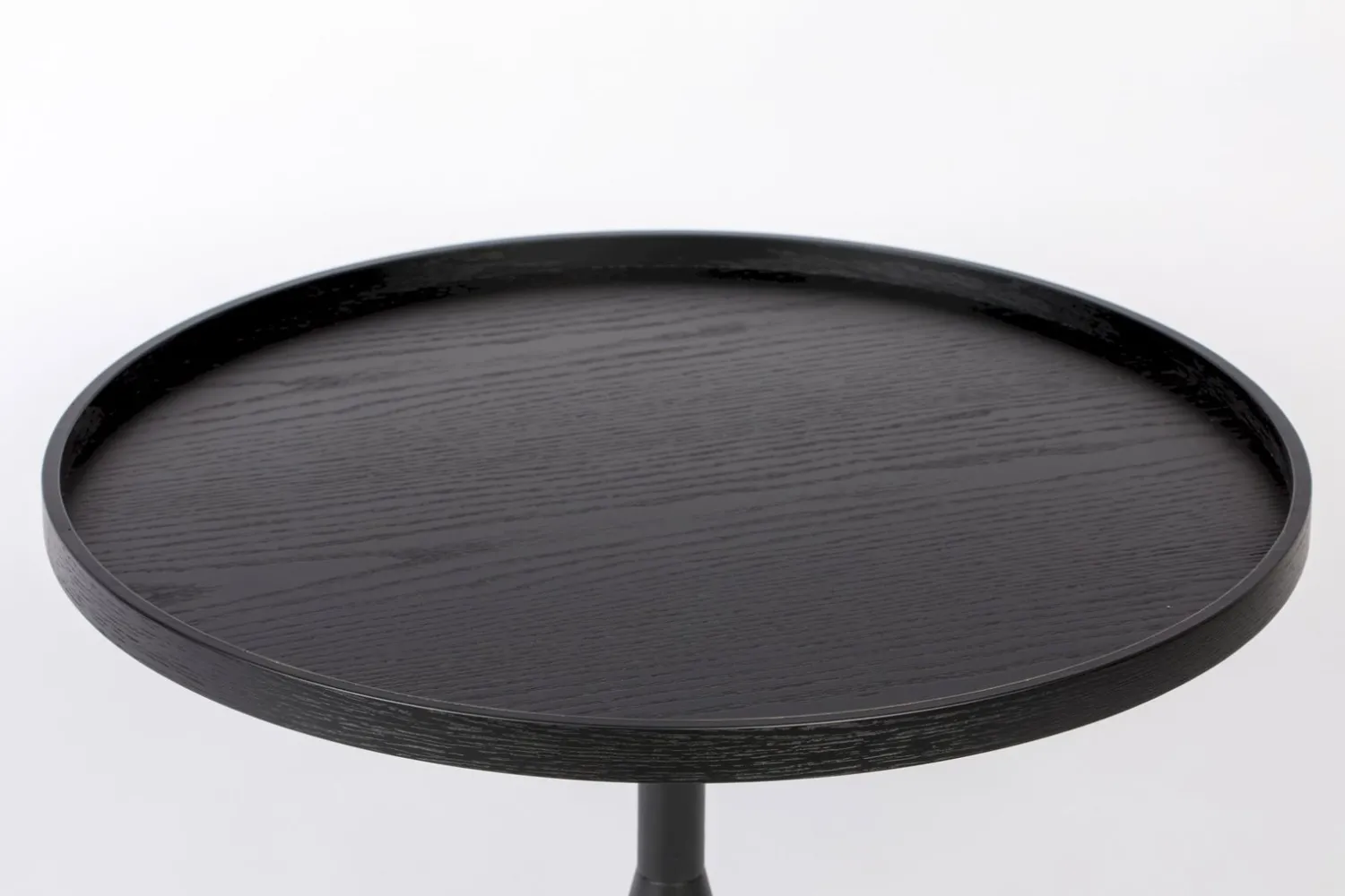 Houten Bijzettafels|Ronde Bijzettafels-Zuiver Jason Bijzettafel Black