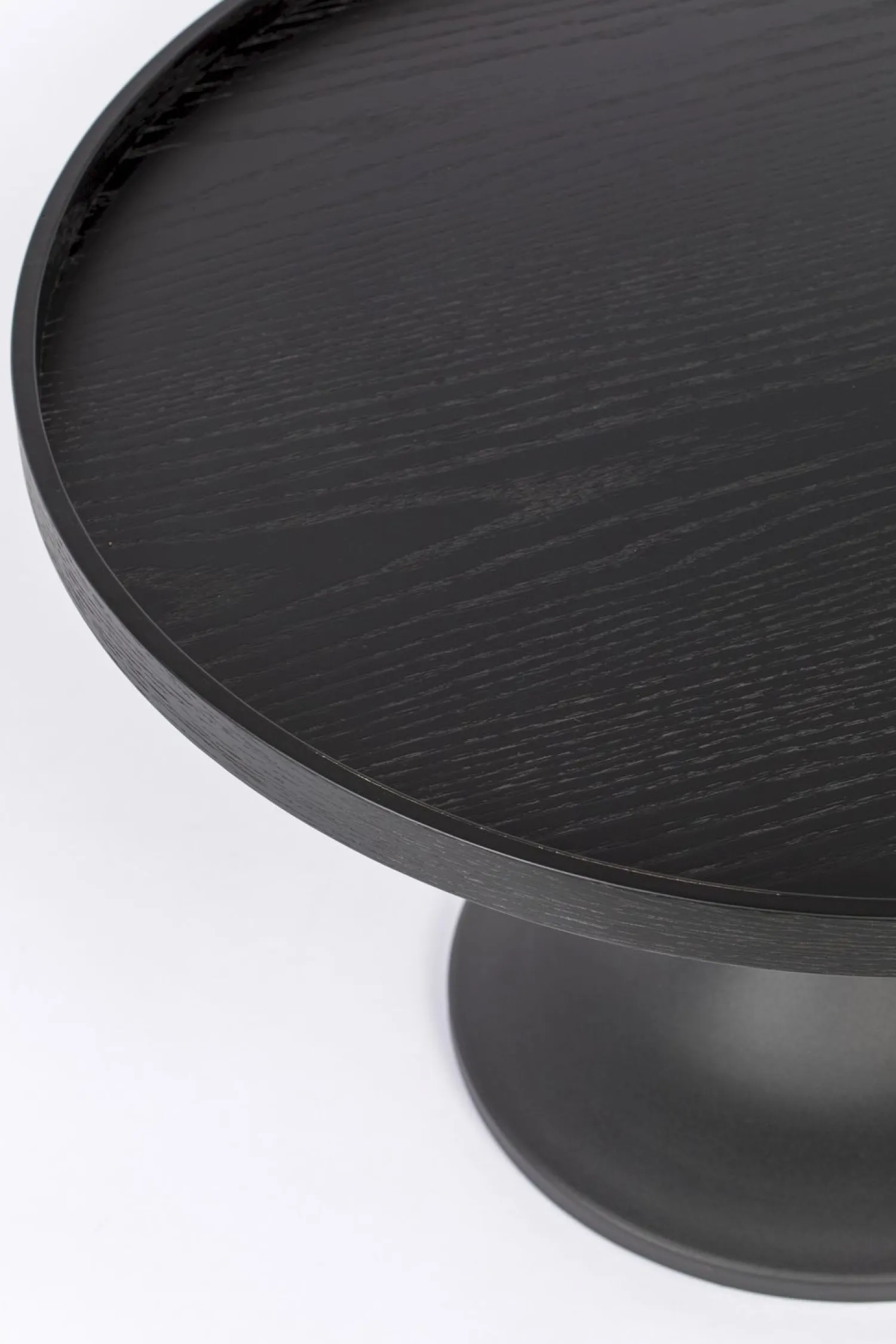 Houten Bijzettafels|Ronde Bijzettafels-Zuiver Jason Bijzettafel Black