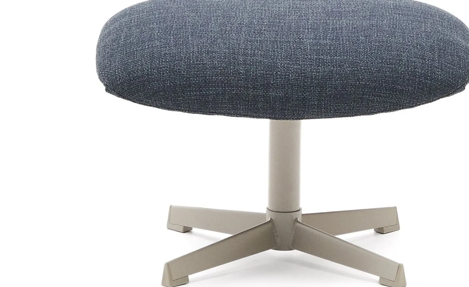 Hockers|Poefs-Kave Home Jaspe Voetenbank Blauw