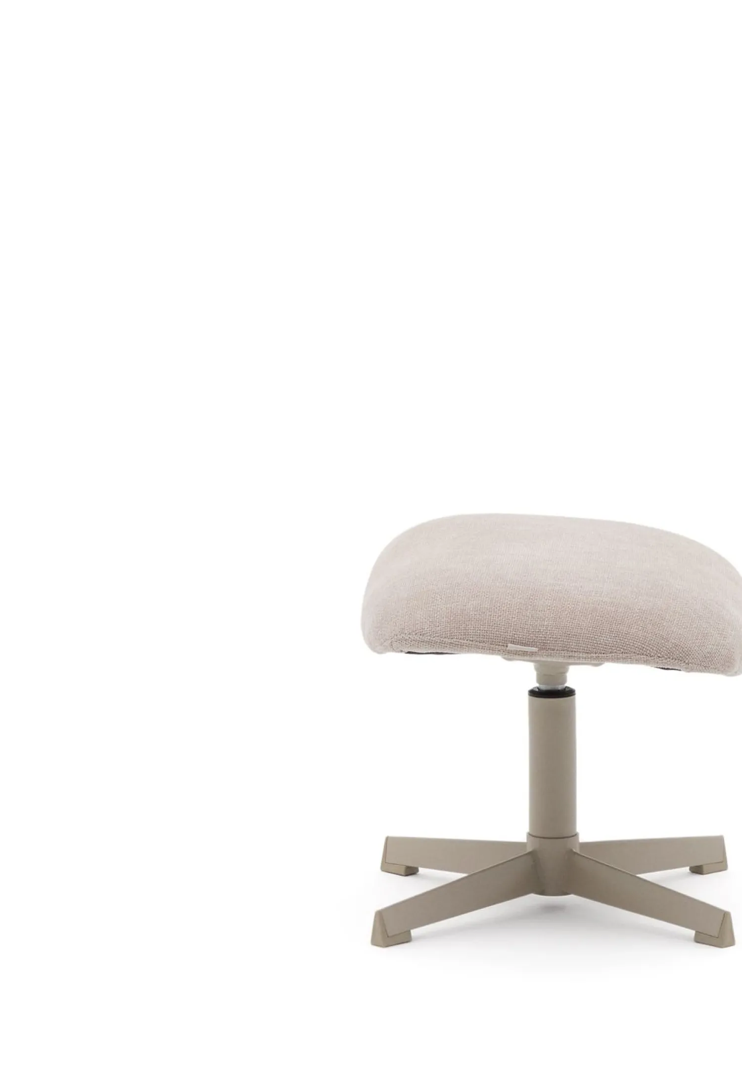 Hockers|Poefs-Kave Home Jaspe Voetenbank Beige