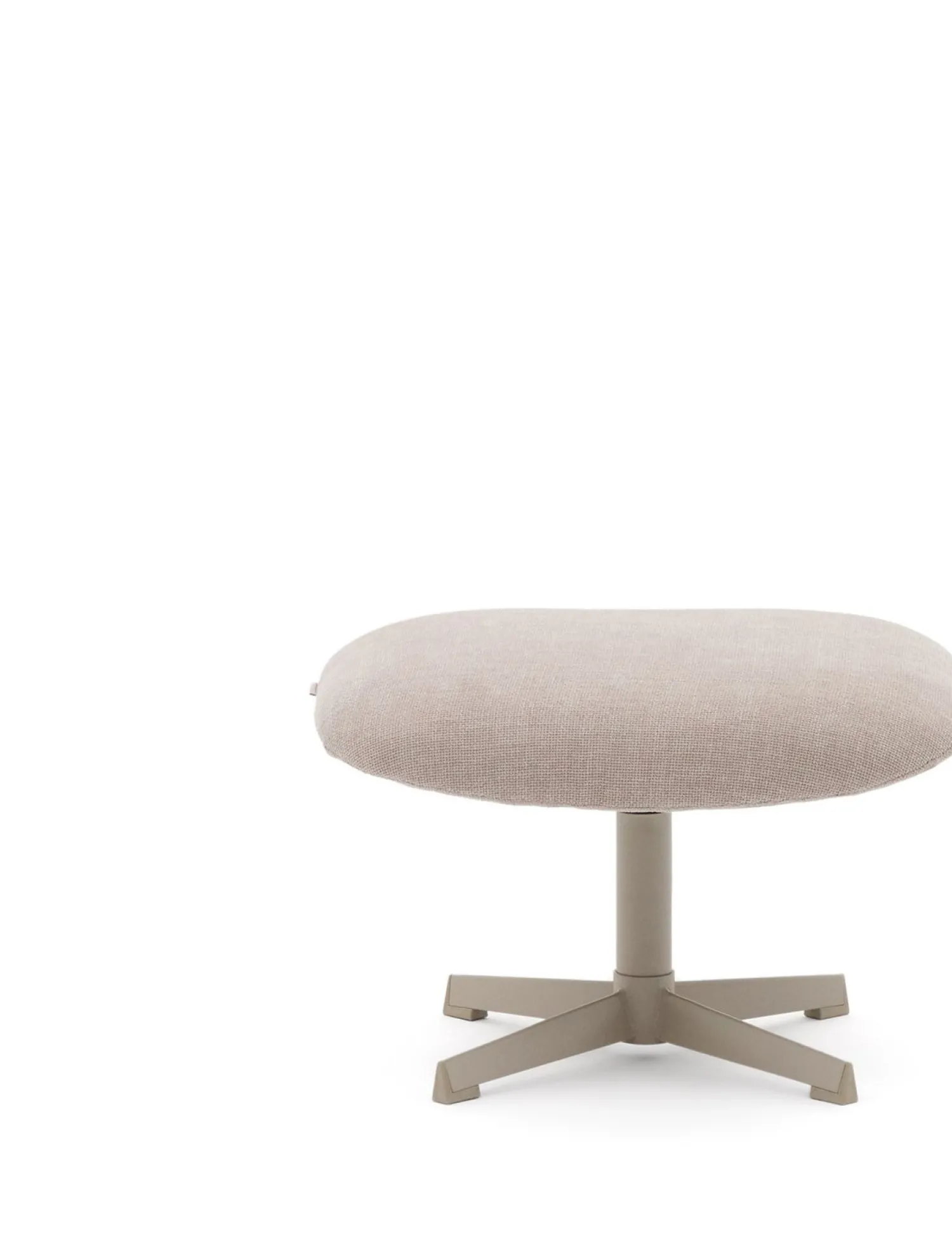 Hockers|Poefs-Kave Home Jaspe Voetenbank Beige