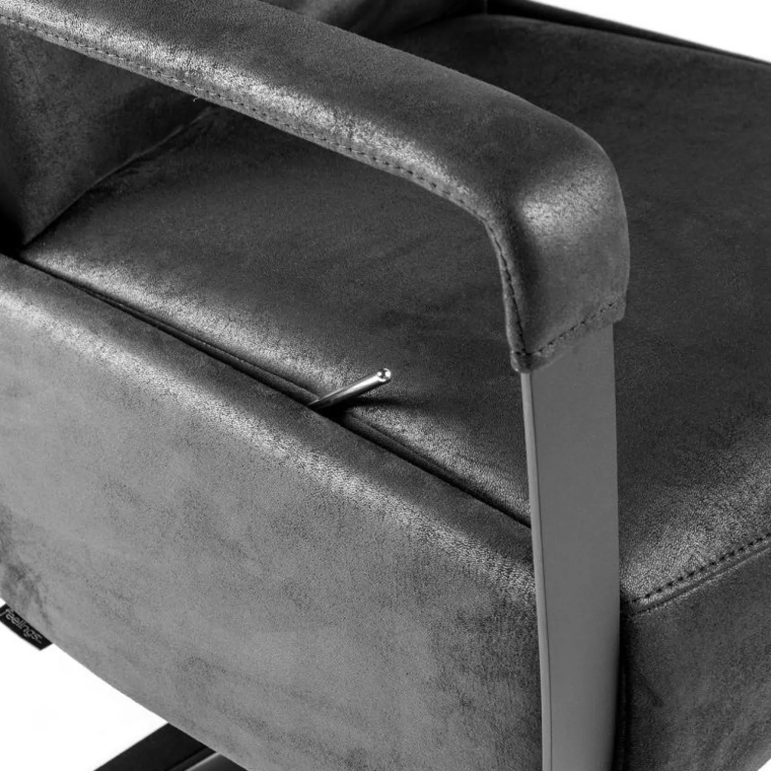 Relaxfauteuils-Feelings Wonen Jasper Large Relaxfauteuil Onyx