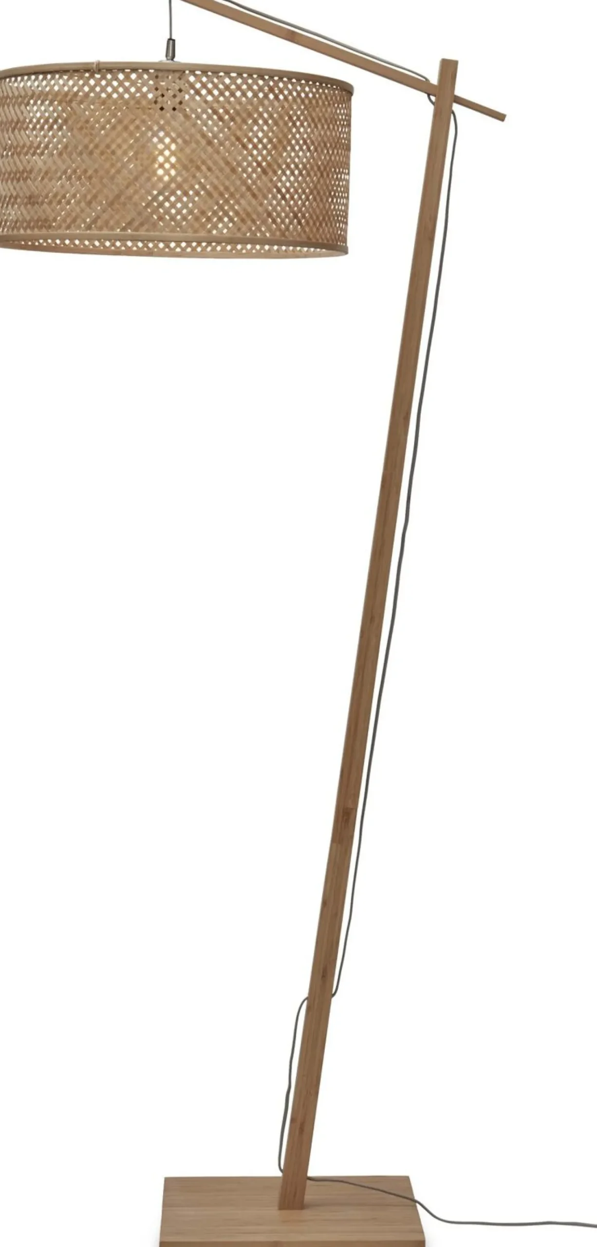 Vloerlampen|Vloerlampen-Good&Mojo Java 1 Arm L Vloerlamp Natural, Grey