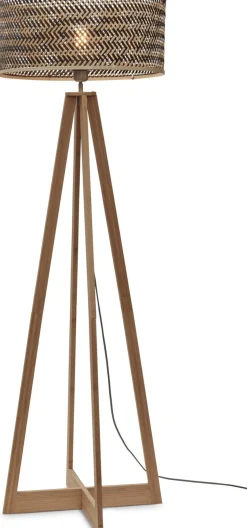 Vloerlampen|Vloerlampen-Good&Mojo Java 4 Legs Vloerlamp Natural, Black