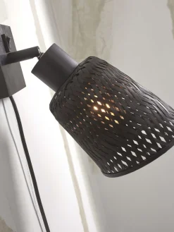Wandlampen|Wandlampen-Good&Mojo Java L Wandlamp Black