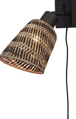 Wandlampen|Wandlampen-Good&Mojo Java L Wandlamp Black, Natural