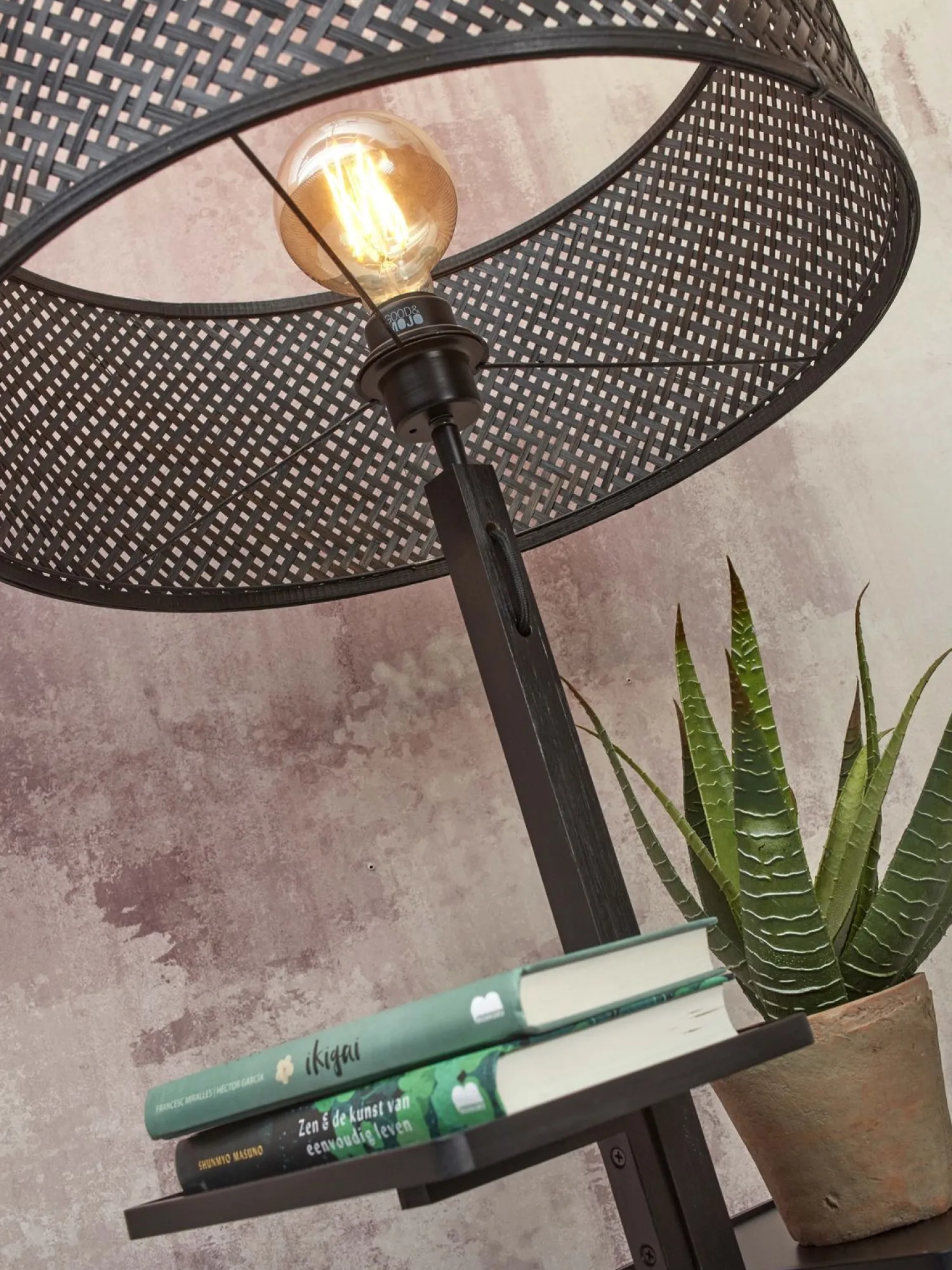 Vloerlampen|Vloerlampen-Good&Mojo Java Shelves Vloerlamp Black
