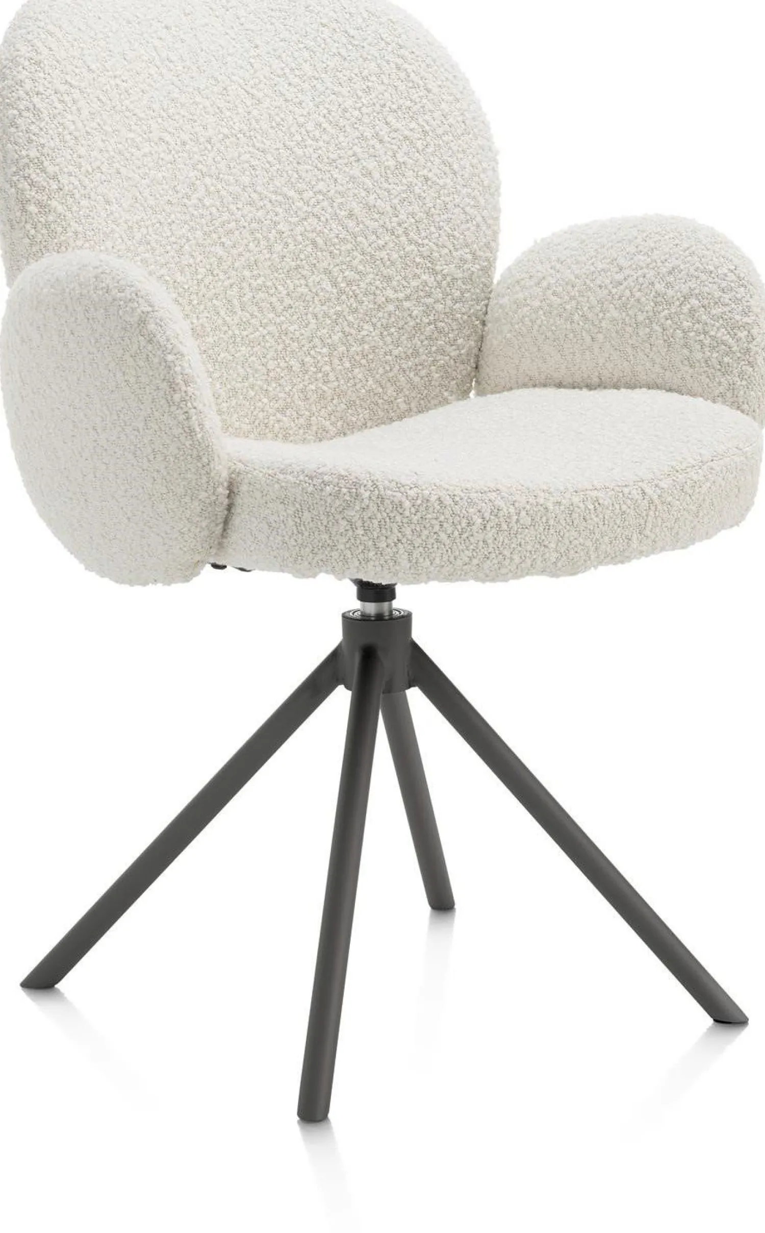 Eetkamerstoelen Met Armleuning-XOOON Jaxon Armstoel Ivoor, Grafiet