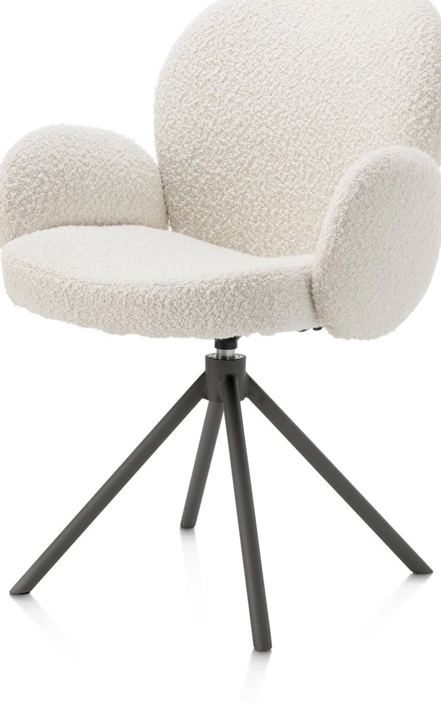 Eetkamerstoelen Met Armleuning-XOOON Jaxon Armstoel Ivoor, Grafiet