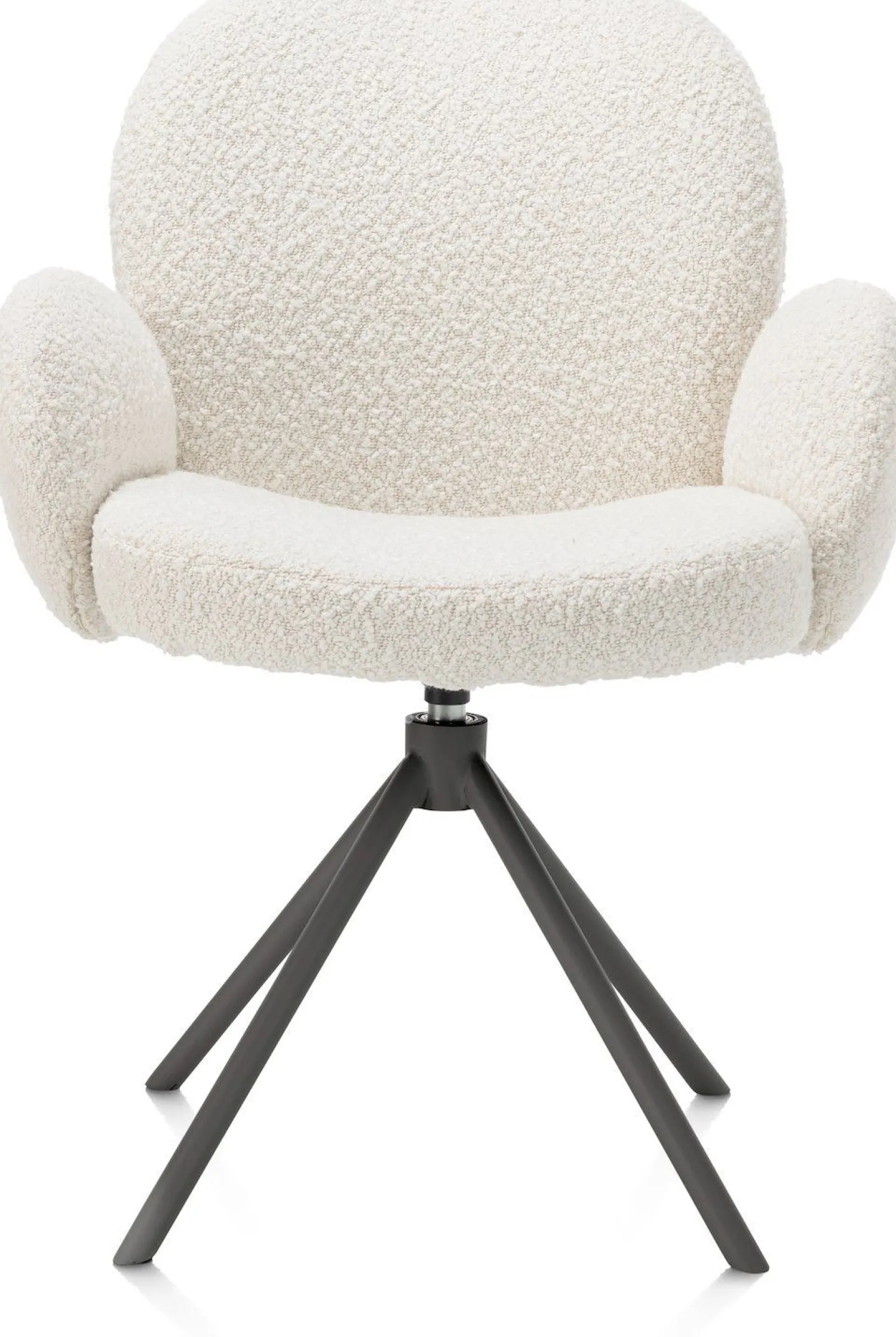Eetkamerstoelen Met Armleuning-XOOON Jaxon Armstoel Ivoor, Grafiet