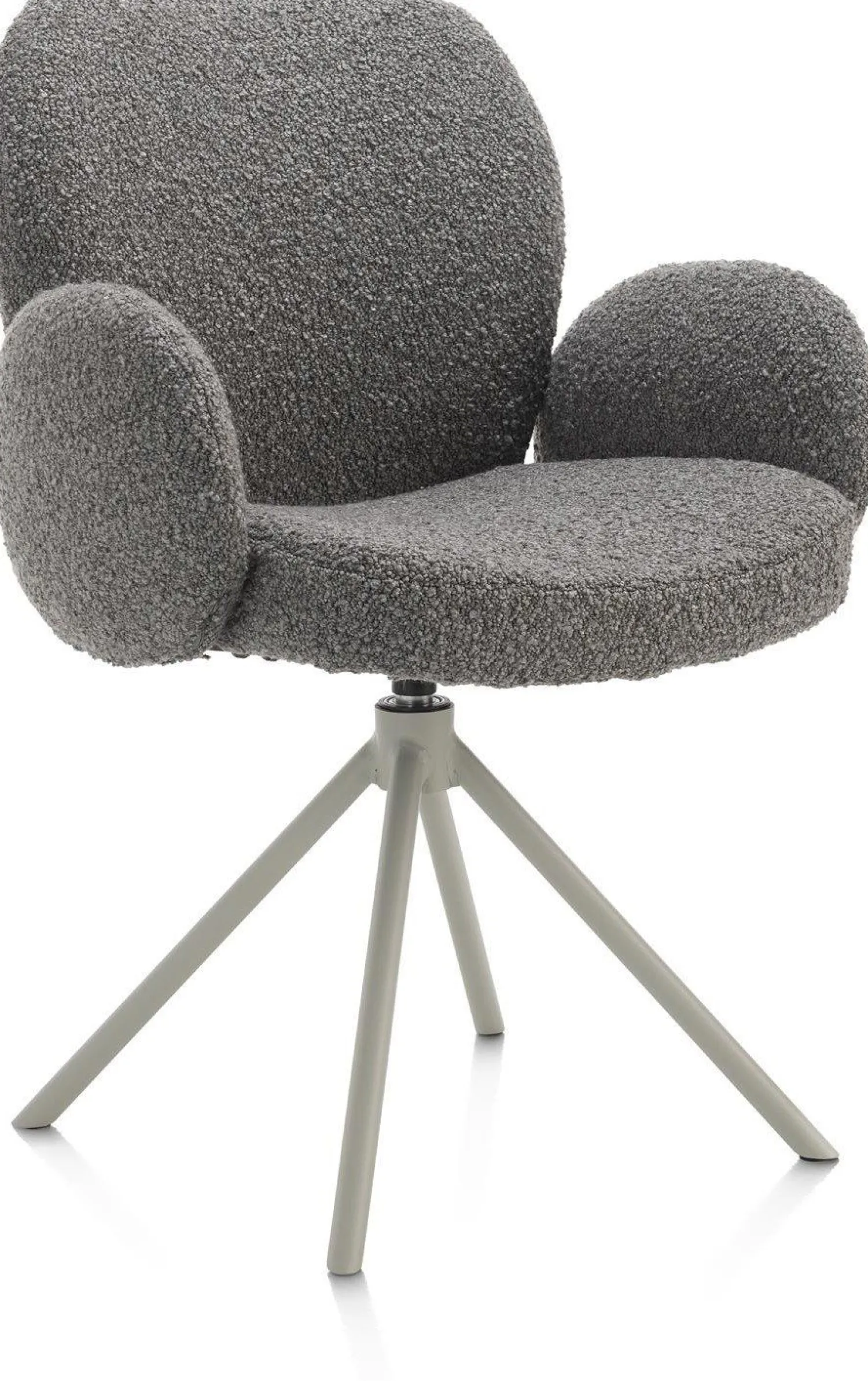 Eetkamerstoelen Met Armleuning-XOOON Jaxon Armstoel Lever, Silk Grey
