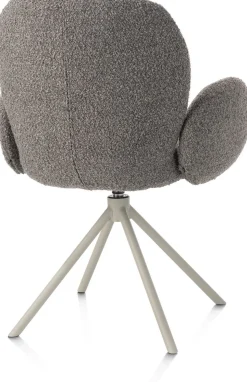 Eetkamerstoelen Met Armleuning-XOOON Jaxon Armstoel Lever, Silk Grey