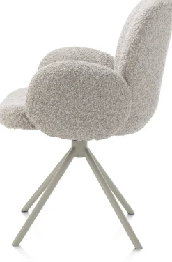 Eetkamerstoelen Met Armleuning-XOOON Jaxon Armstoel Kiezel, Silk Grey
