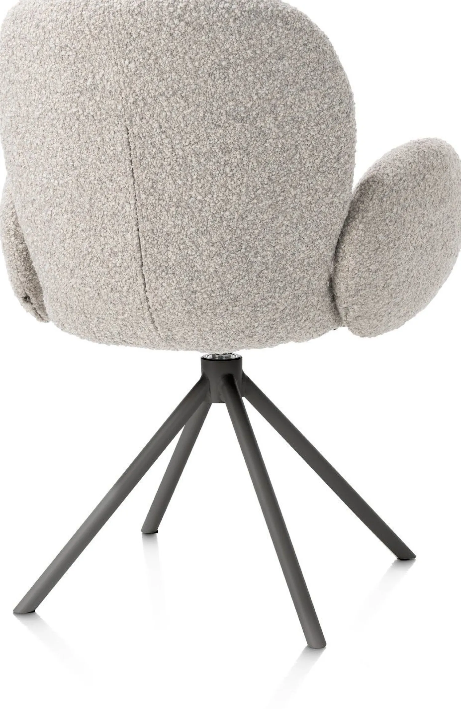 Eetkamerstoelen Met Armleuning-XOOON Jaxon Armstoel Kiezel, Grafiet
