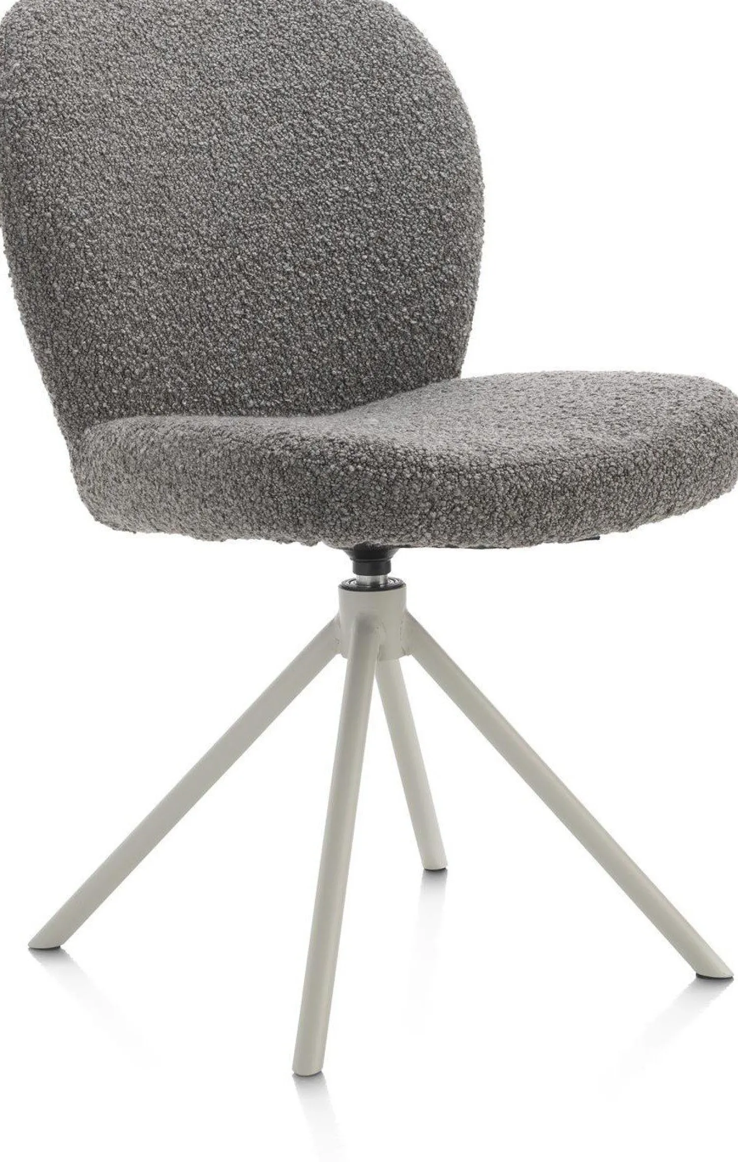 Eetkamerstoelen Zonder Armleuning-XOOON Jaxon Eetkamerstoel Lever, Silk Grey