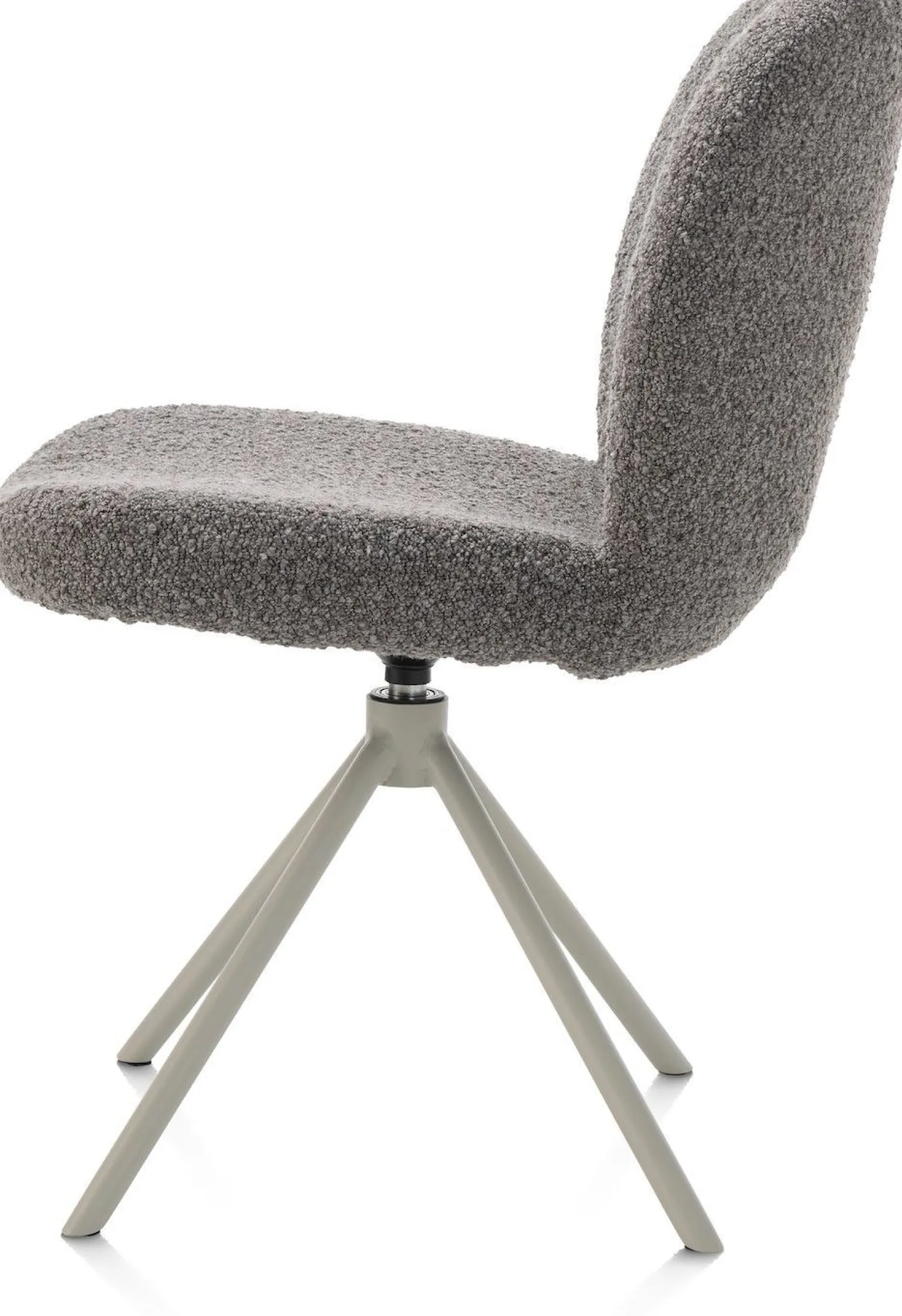 Eetkamerstoelen Zonder Armleuning-XOOON Jaxon Eetkamerstoel Lever, Silk Grey