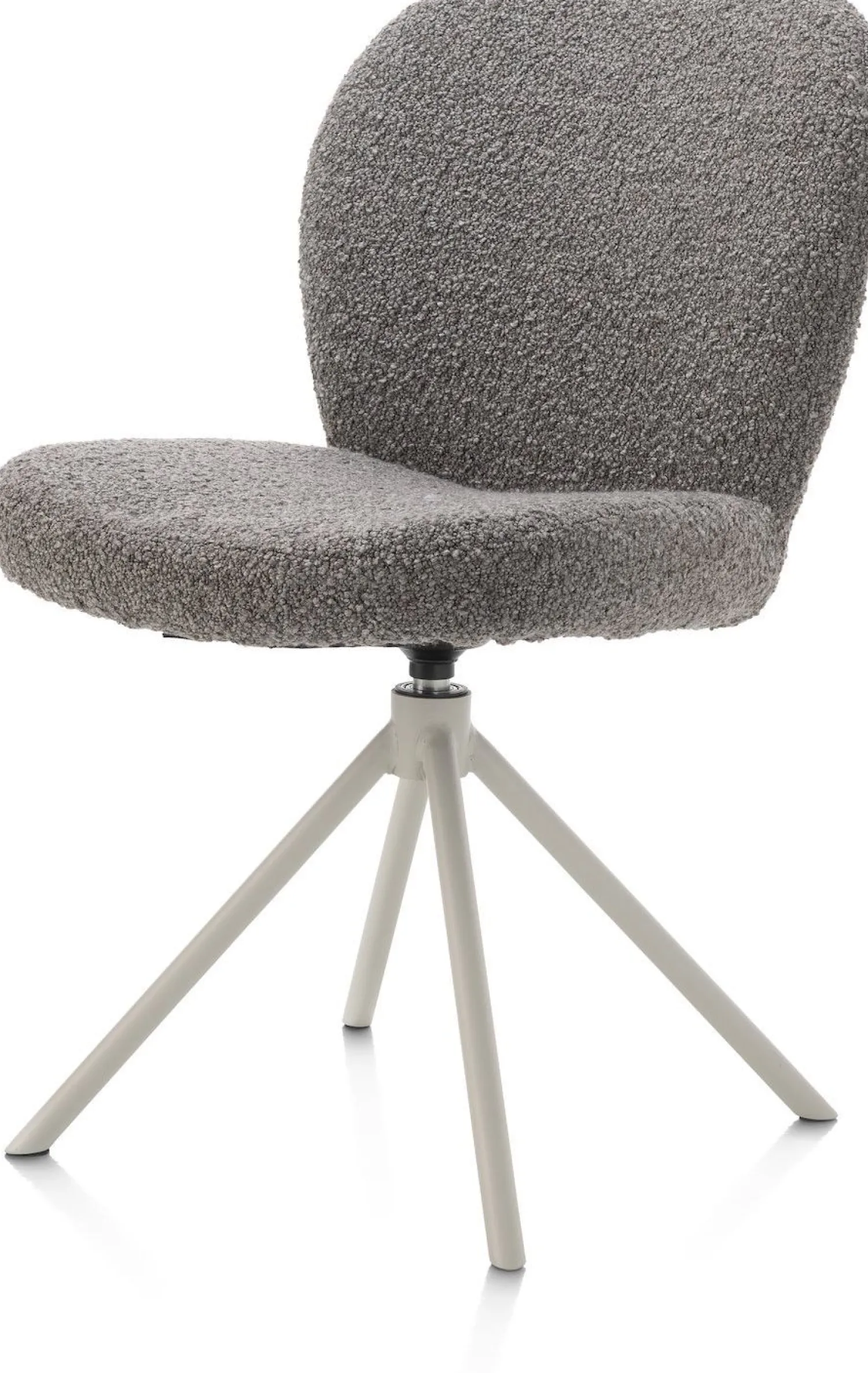 Eetkamerstoelen Zonder Armleuning-XOOON Jaxon Eetkamerstoel Lever, Silk Grey